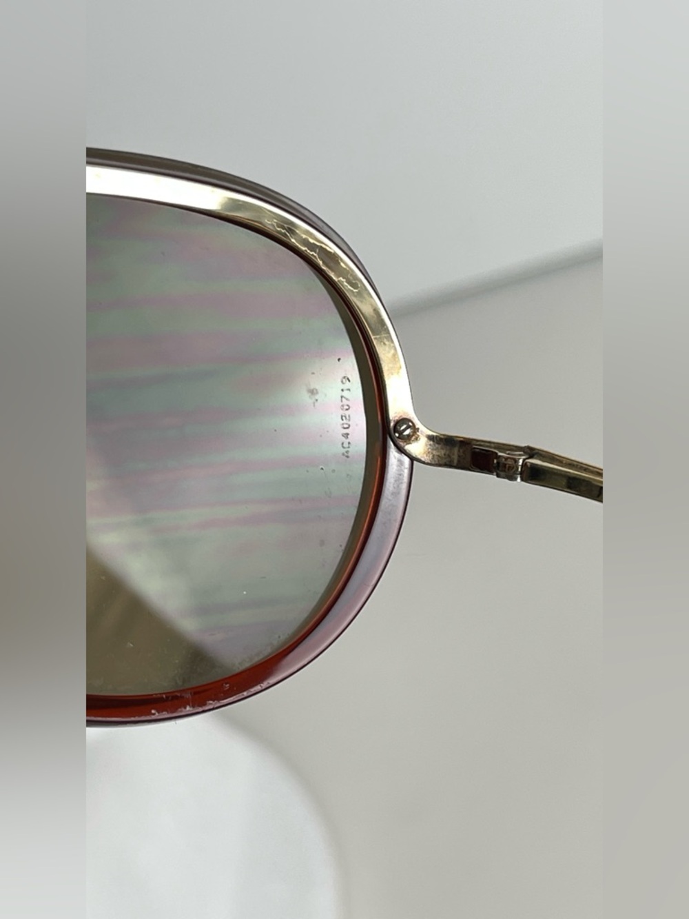 Vintage Y2K CHANEL 6006 Gold Shield Aviator Brown Lens Sunglasses Italy Unisex - Picture 14 of 16